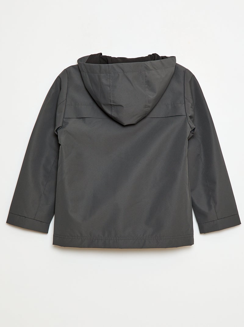 Parka légère à capuche Noir - Kiabi