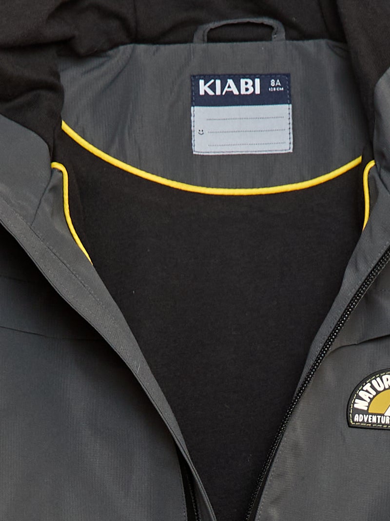 Parka légère à capuche Noir - Kiabi