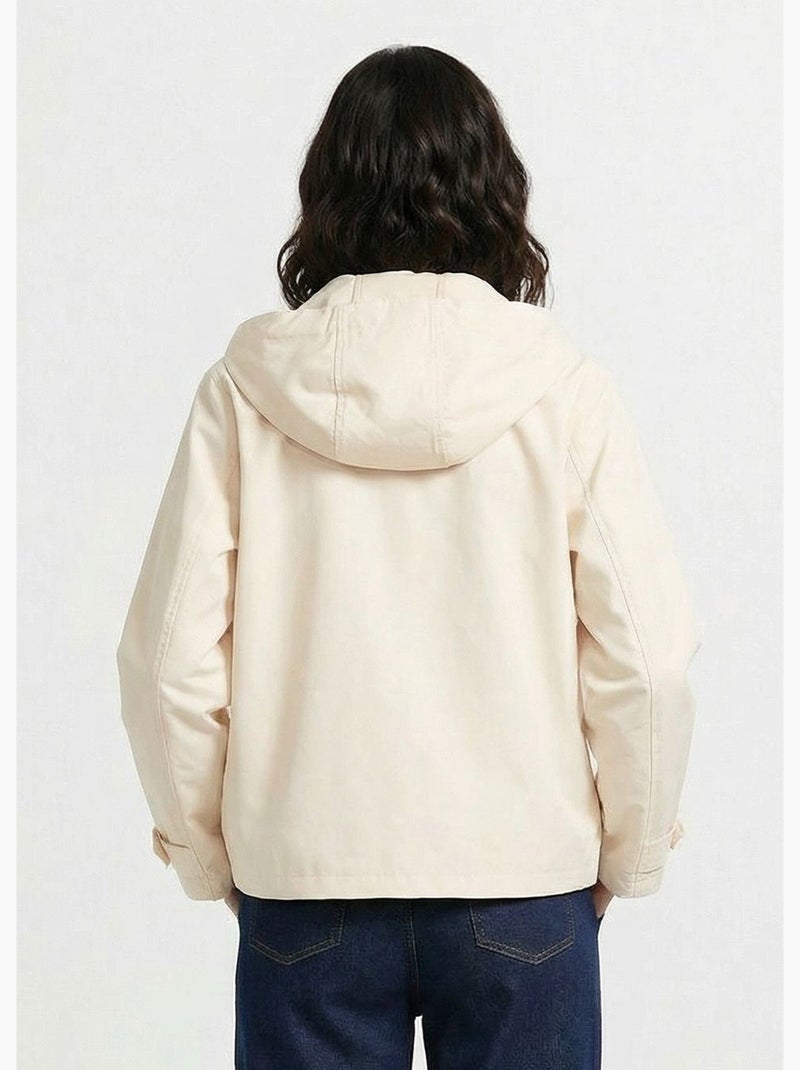 Parka légère déperlante à capuche - afibel Beige - Kiabi