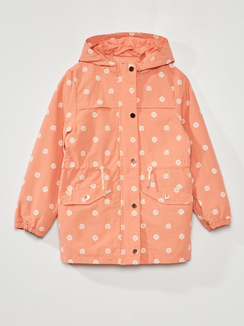 Parka légère déperlante Rose orangé - Kiabi