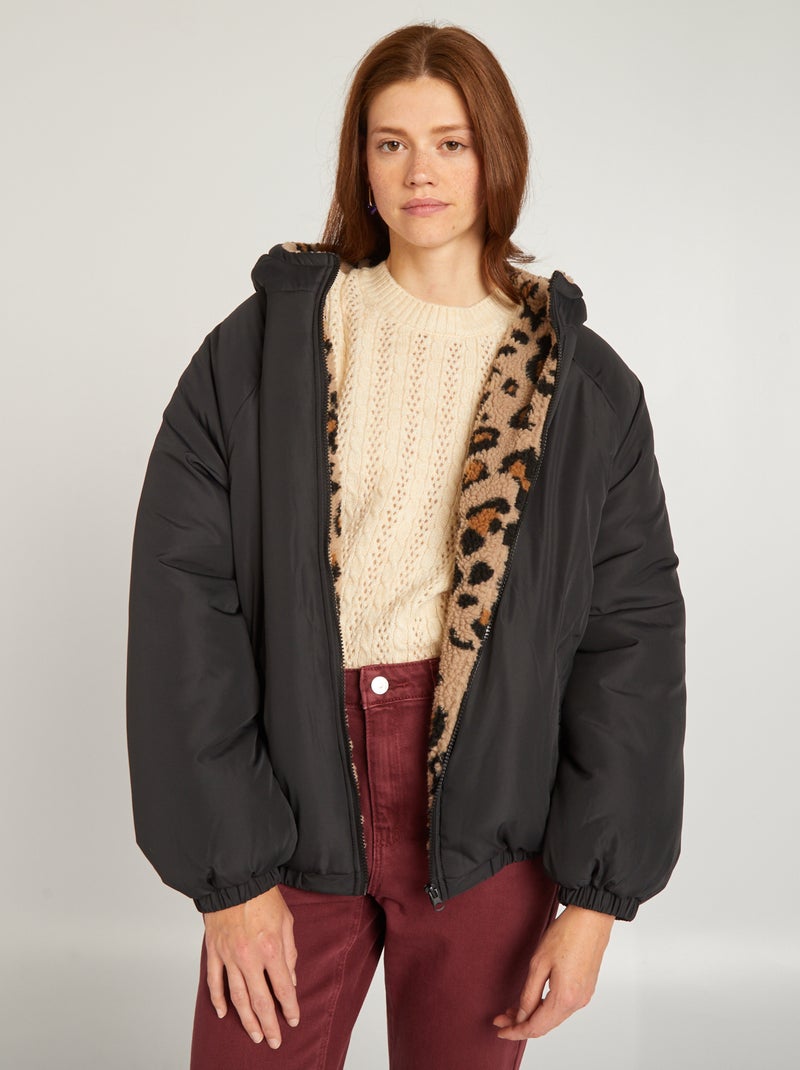 Parka légère matelassée noir - Kiabi