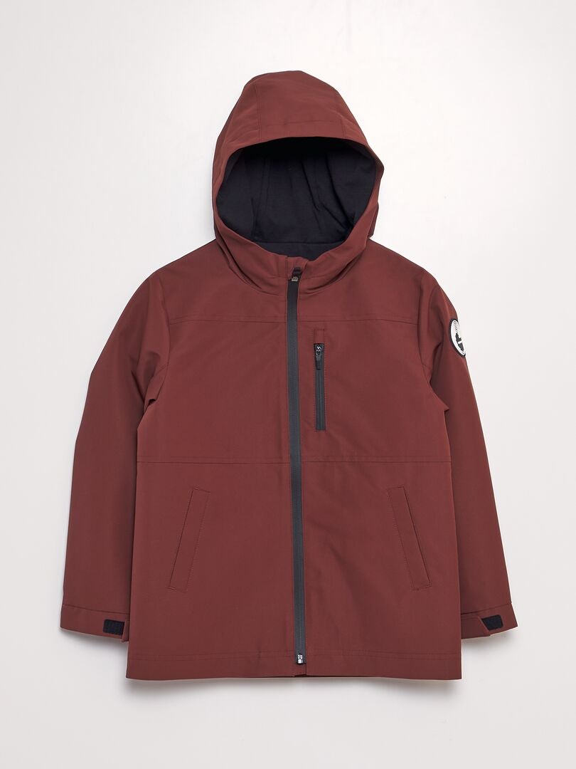 parka rouge bordeaux femme