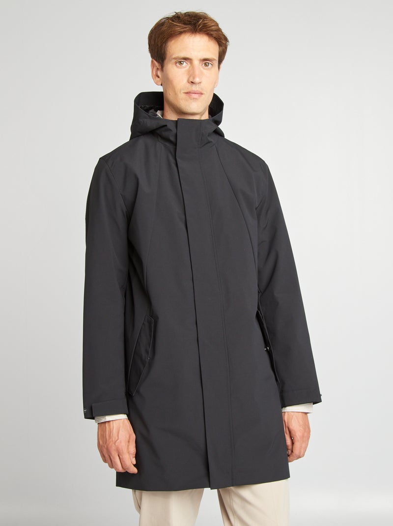 Parka light à capuche noir - Kiabi