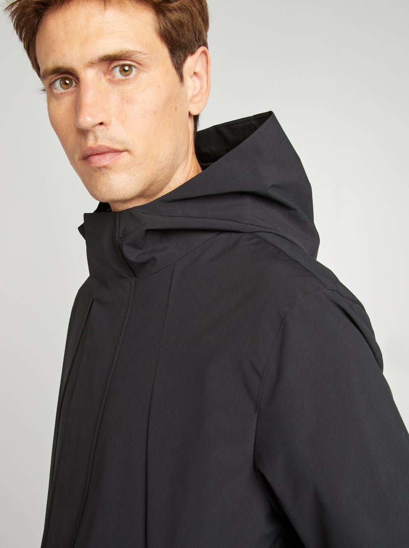 Parka light à capuche noir - Kiabi
