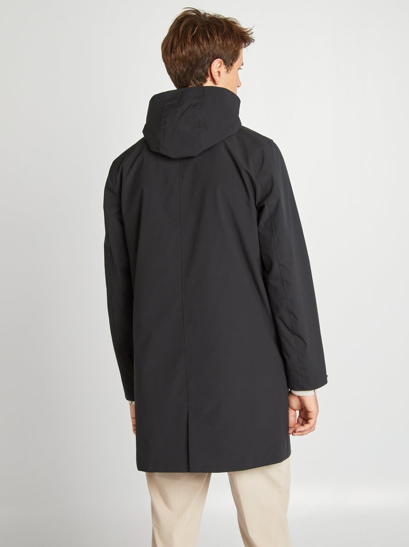 Parka light à capuche noir - Kiabi