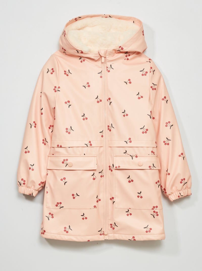 Parka long à capuche Rose - Kiabi