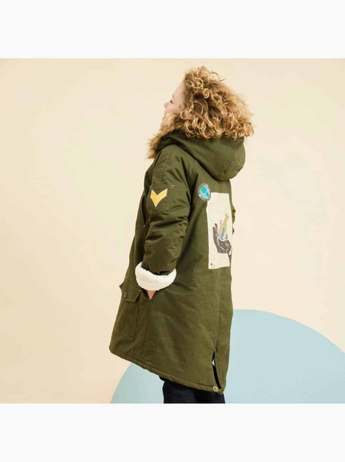 Parka Longue  à Capuche - Modèle Mixte  ROCK & PEACE - La Faute à Voltaire - Kiabi