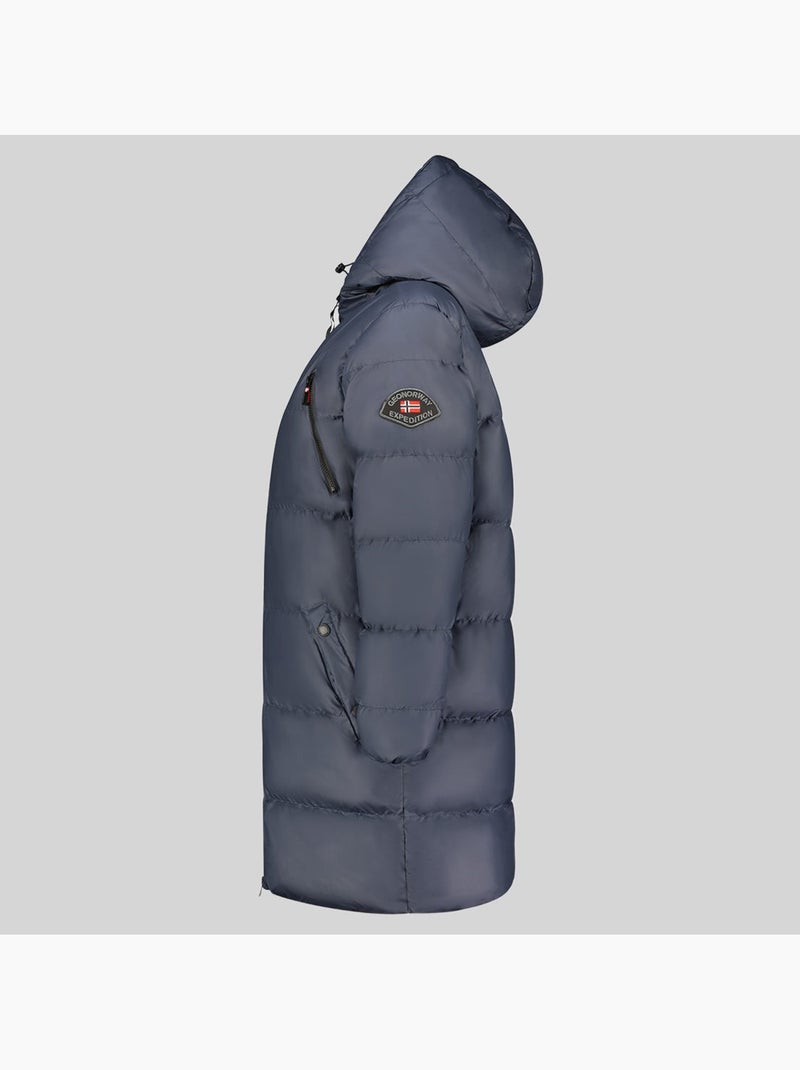 Parka longue à capuche adrianna – geographical norway Bleu marine - Kiabi