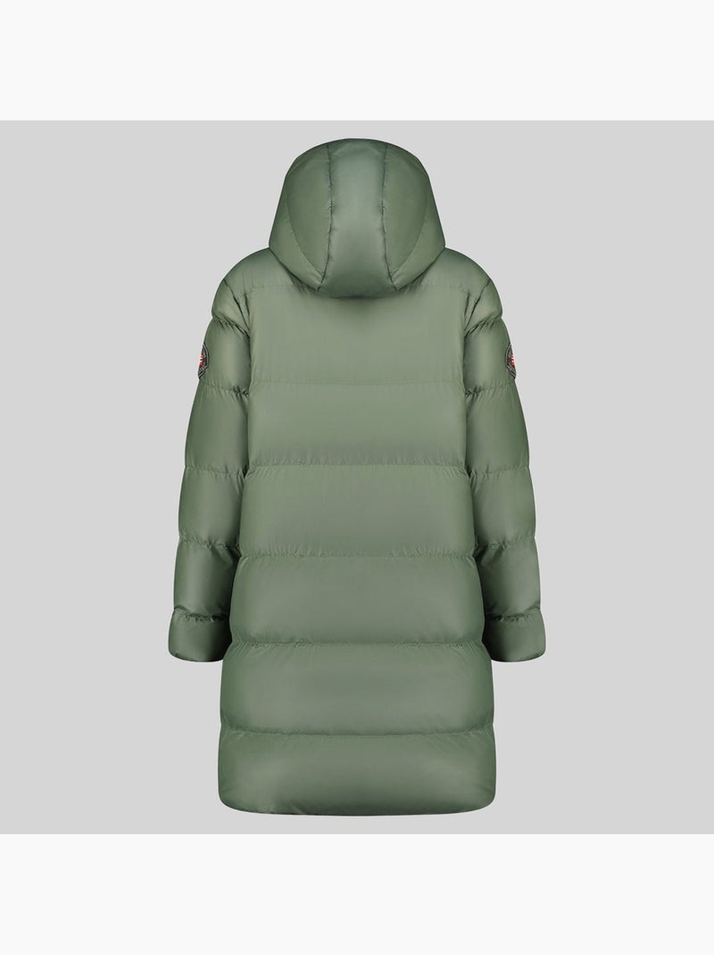 Parka longue à capuche adrianna – geographical norway Vert - Kiabi