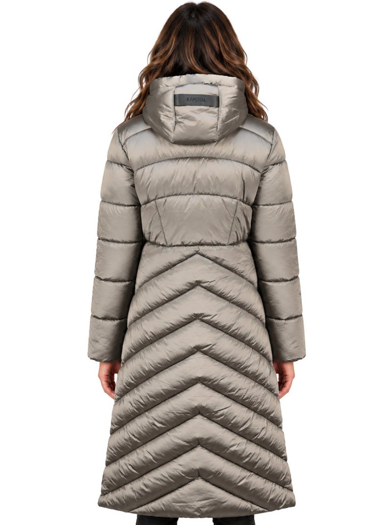 Parka longue à capuche blancheoral long – kaporal Gris clair - Kiabi