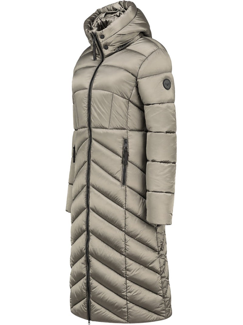 Parka longue à capuche blancheoral long – kaporal Gris clair - Kiabi