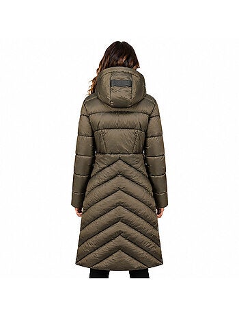 Parka longue à capuche blancheoral long – kaporal