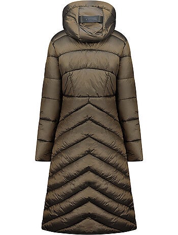 Parka longue à capuche blancheoral long – kaporal