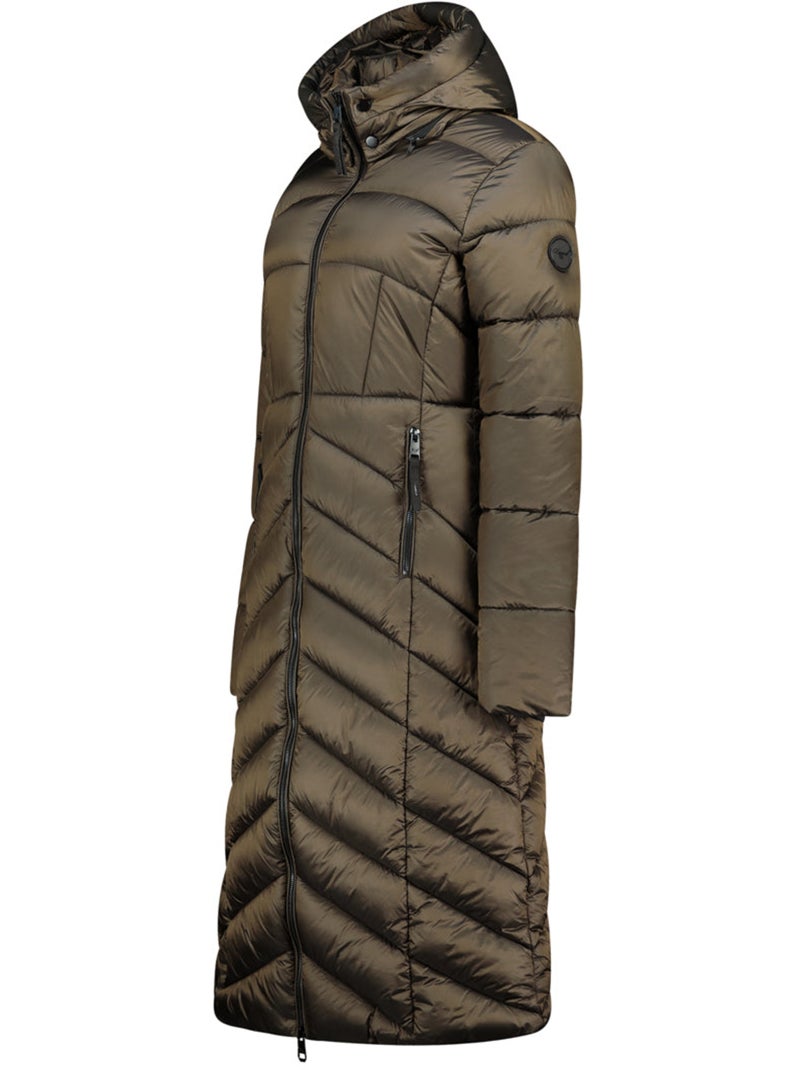 Parka longue à capuche blancheoral long – kaporal Kaki - Kiabi