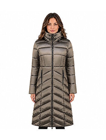 Parka longue à capuche blancheoral long – kaporal