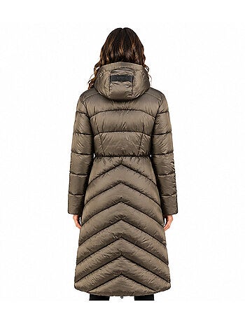 Parka longue à capuche blancheoral long – kaporal