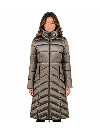 Parka longue à capuche blancheoral long – kaporal