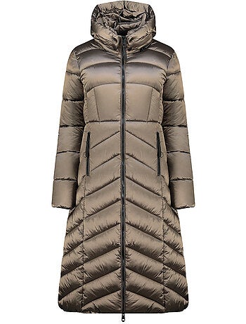 Parka longue à capuche blancheoral long – kaporal