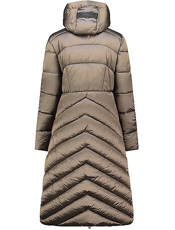 Parka longue à capuche blancheoral long – kaporal