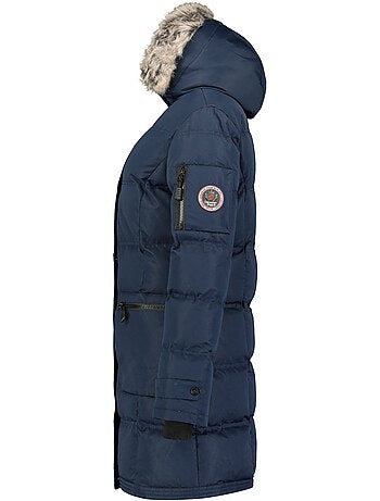 Parka longue à capuche fausse fourrure axelus – canadian peak