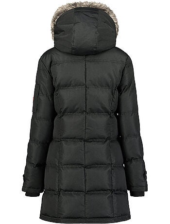 Parka longue à capuche fausse fourrure axelus – canadian peak