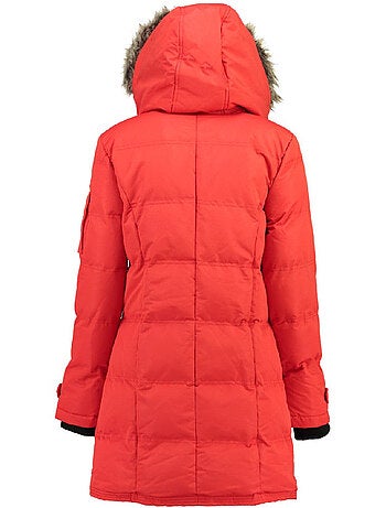 Parka longue à capuche fausse fourrure axelus – canadian peak