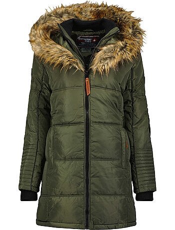 Parka longue à capuche fausse fourrure beauty – canadian peak