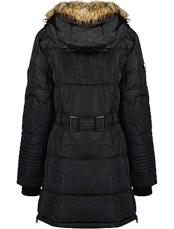 Parka longue à capuche fausse fourrure beauty – canadian peak