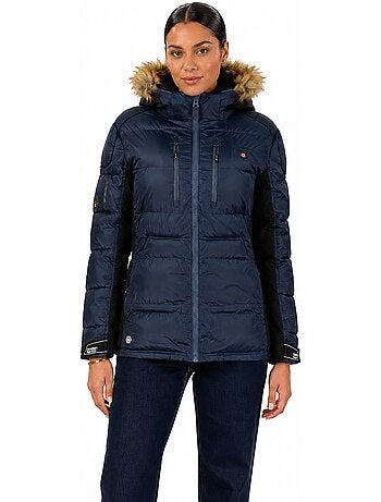 Parka longue à capuche fausse fourrure bersileak – canadian peak