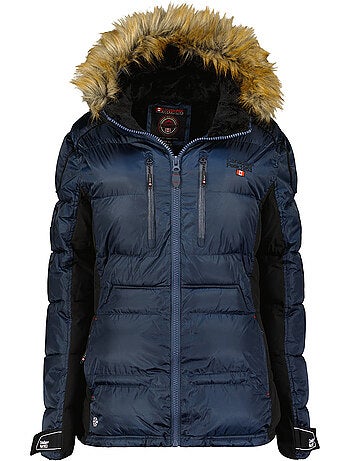 Parka longue à capuche fausse fourrure bersileak – canadian peak