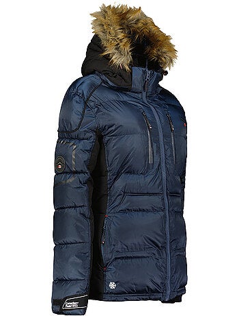 Parka longue à capuche fausse fourrure bersileak – canadian peak