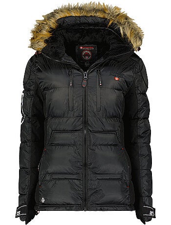 Parka longue à capuche fausse fourrure bersileak – canadian peak