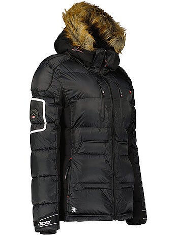 Parka longue à capuche fausse fourrure bersileak – canadian peak