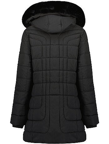 Parka longue à capuche fausse fourrure braceleak – canadian peak