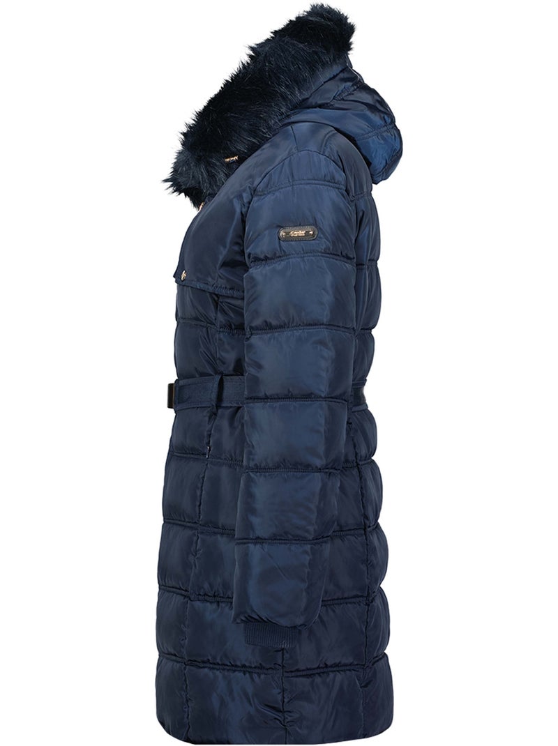 Parka longue à capuche fausse fourrure diamentereak – canadian peak Bleu marine - Kiabi