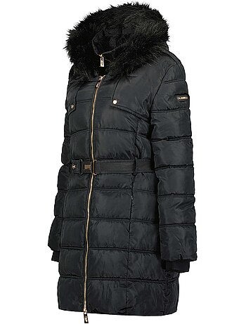 Parka longue à capuche fausse fourrure diamentereak – canadian peak