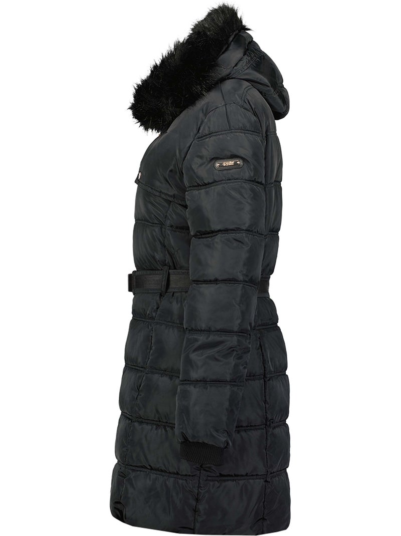Parka longue à capuche fausse fourrure diamentereak – canadian peak Noir - Kiabi