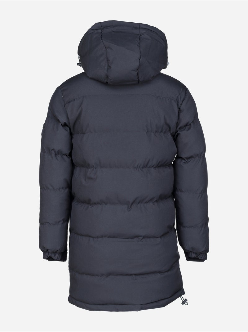 Parka longue à capuche Noir - Kiabi