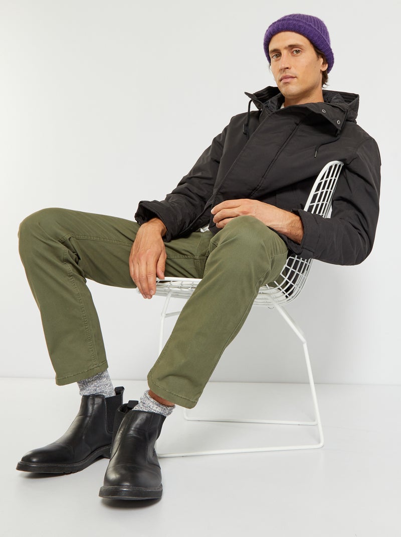 Parka longue à capuche 'Produkt' noir - Kiabi