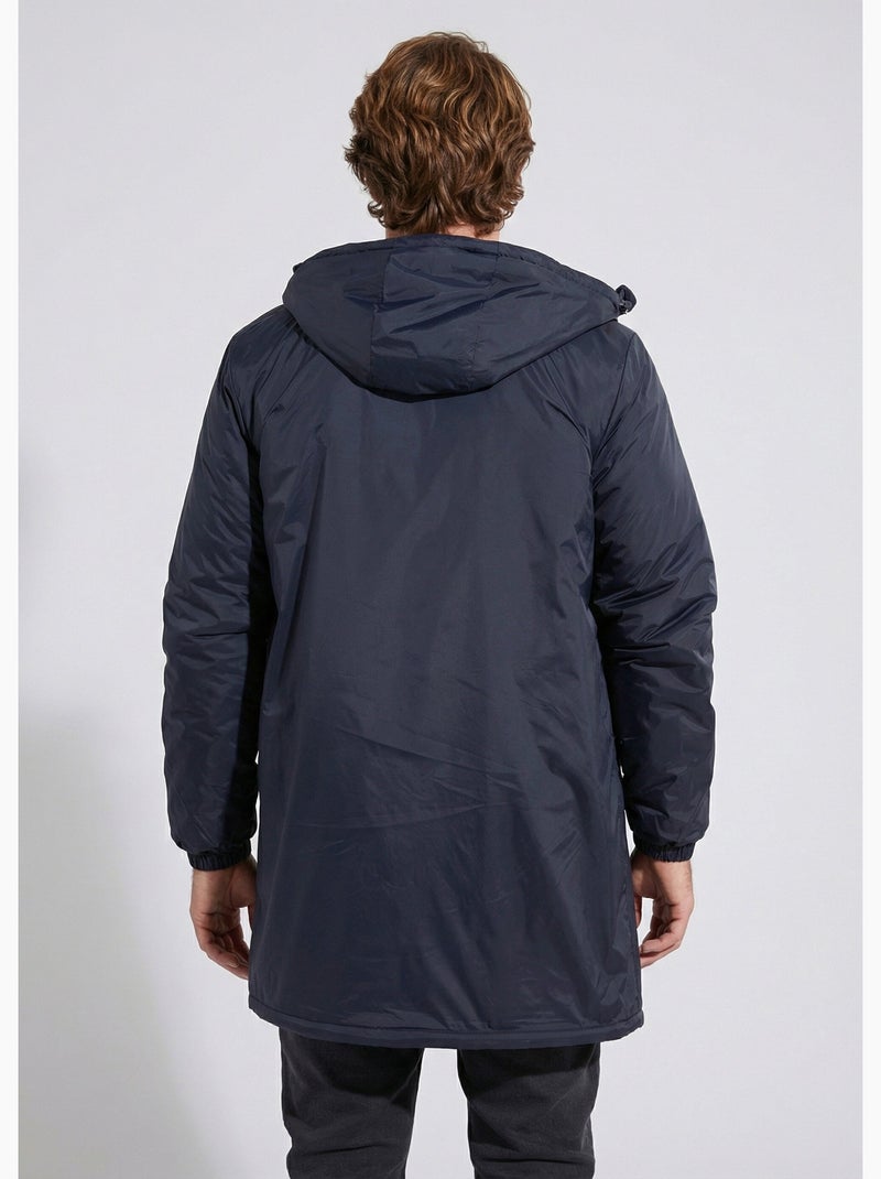 Parka longue chaude fourrée déperlante - AFIBEL Marine/Ecru - Kiabi