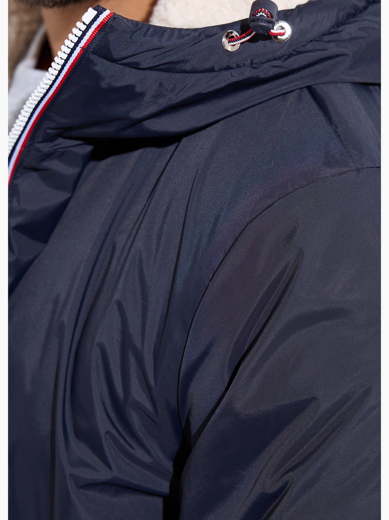 Parka longue chaude fourrée déperlante - AFIBEL Marine/Ecru - Kiabi