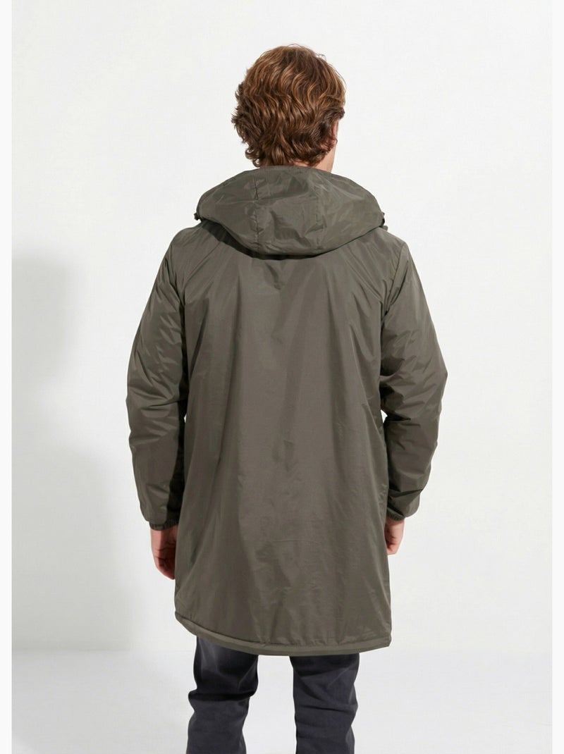 Parka longue chaude fourrée déperlante - AFIBEL Vert kaki - Kiabi