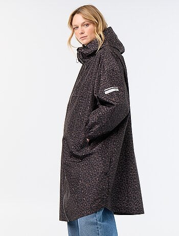 Parka longue déperlante à capuche