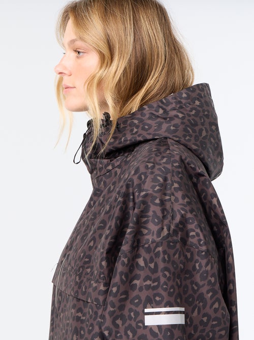 Parka longue déperlante à capuche - Kiabi