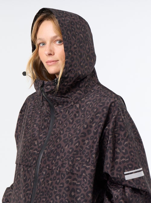 Parka longue déperlante à capuche - Kiabi