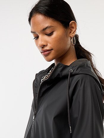 Parka longue déperlante à capuche
