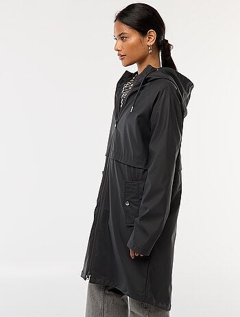 Parka longue déperlante à capuche