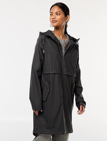 Parka longue déperlante à capuche