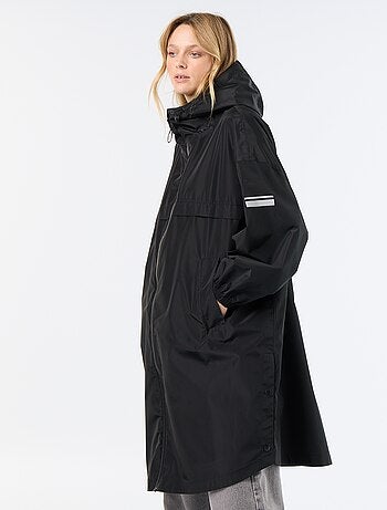 Parka longue déperlante à capuche