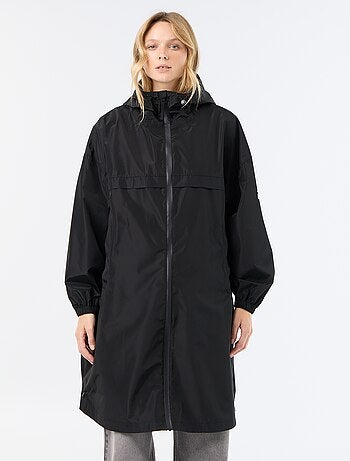 Parka longue déperlante à capuche